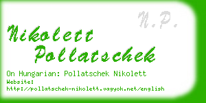 nikolett pollatschek business card